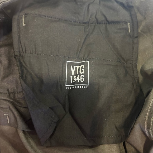 “Vintage 1946” Men's Dark Green/Khaki Modern Fit Performance Chinos w/ Pockets - Picture 11 of 17